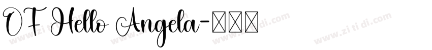 OF Hello Angela字体转换